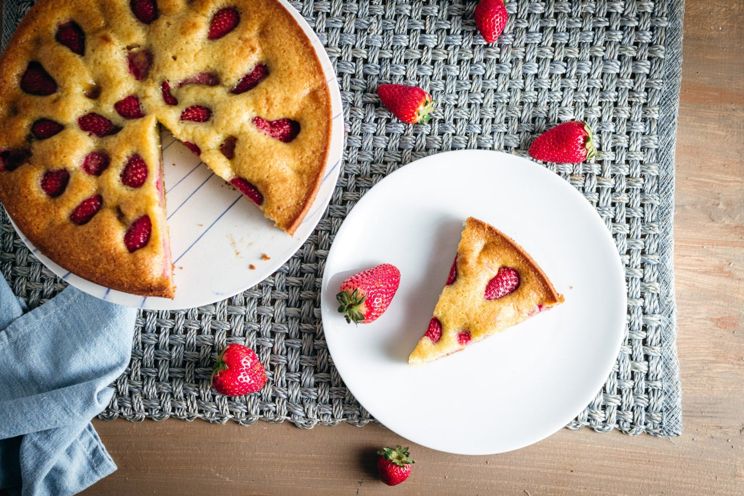Strawberry Olive Oil Cake